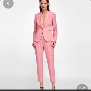Zara pink suit